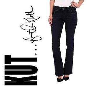 Kut From The Kloth Karen Baby Boot Cut Short Jeans